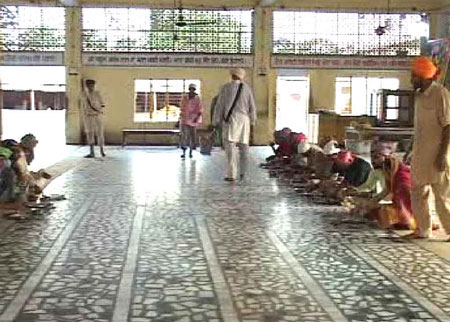 Gurudwara Nanakmatta Sahib Langar hall inside photograhp